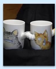 Cat mugs